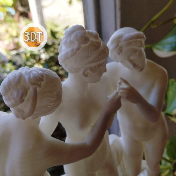 Escultura Las Tres Gracias De Canova Decoración Estatua 3d - Image 3