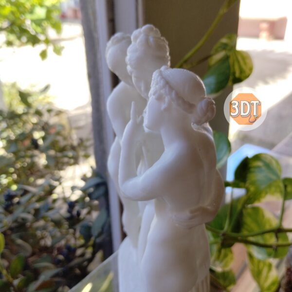 Escultura Las Tres Gracias De Canova Decoración Estatua 3d - Image 2