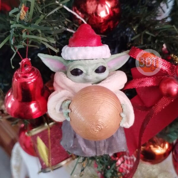 Baby Yoda Noel Grogu Ornamento Arbol Navideño Mandalorian 3d - Image 6