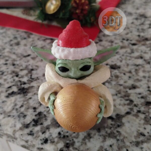 Baby Yoda Noel Grogu Ornamento Arbol Navideño Mandalorian 3d - Image 5