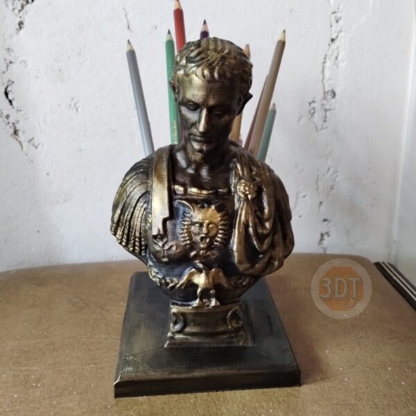 Lapicero Busto Julio César Portalápices Deco Escritorio 3d - Image 3