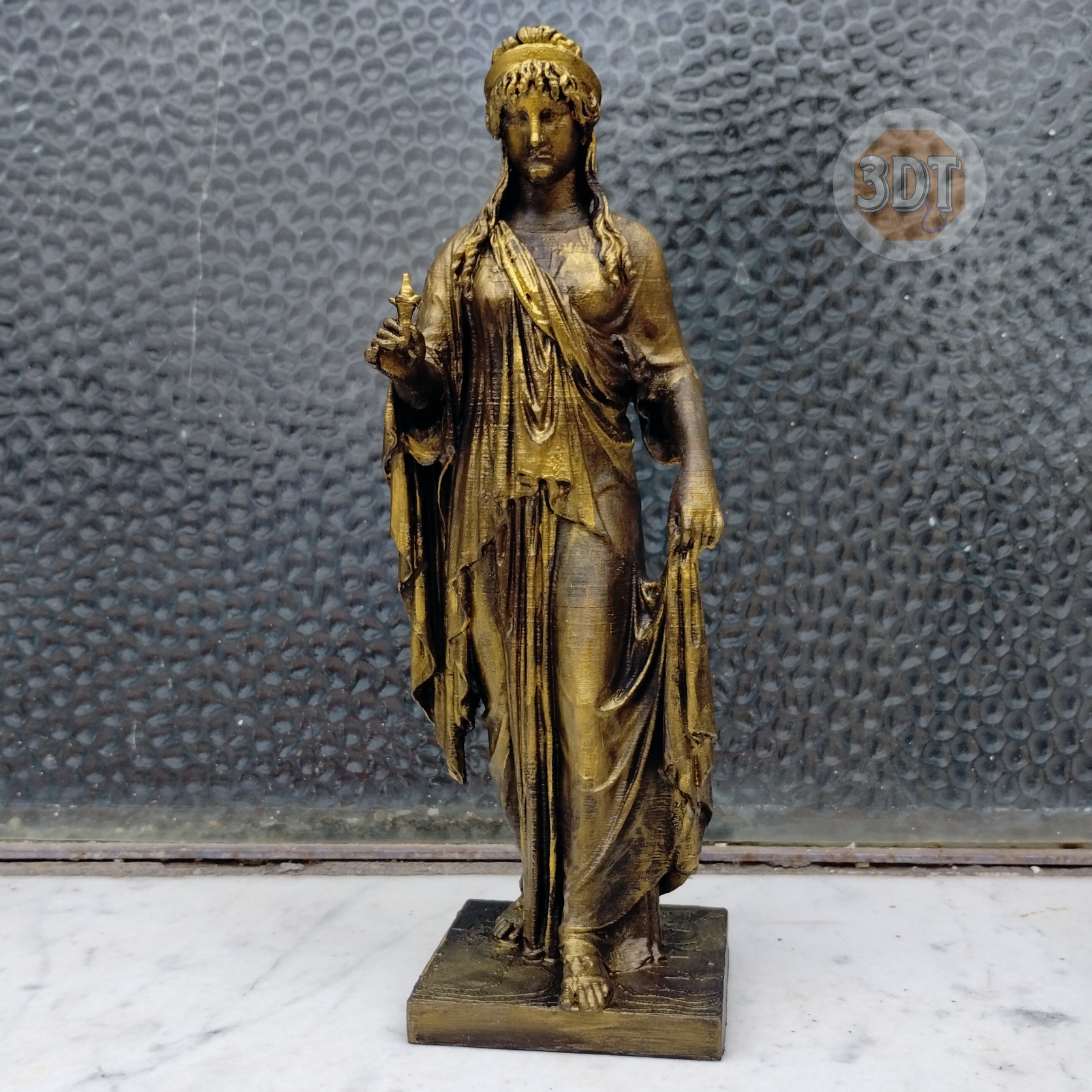 Estatua Diosa De La Esperanza Simil Bronce Clásica Romana 3d - Image 6