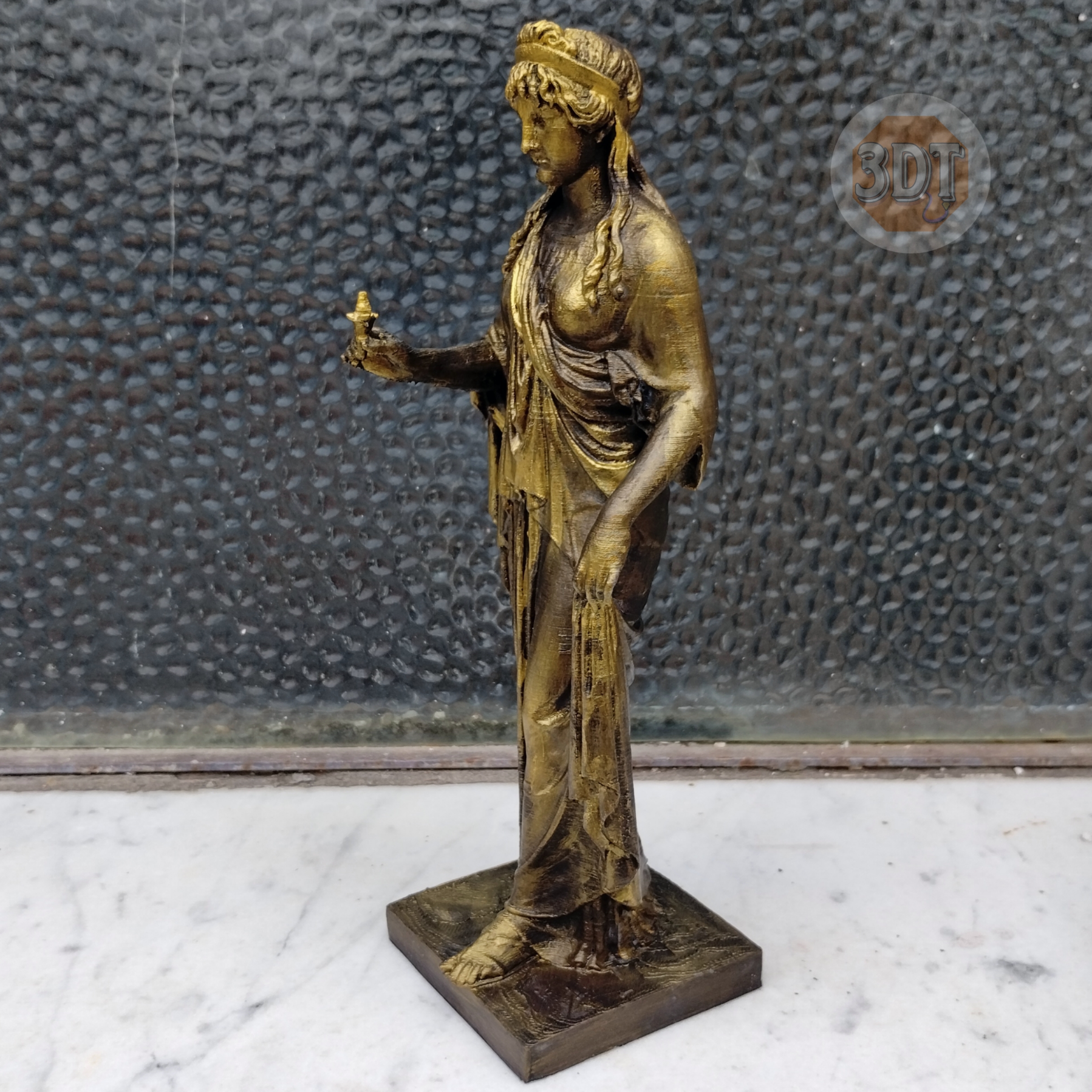 Estatua Diosa De La Esperanza Simil Bronce Clásica Romana 3d - Image 5