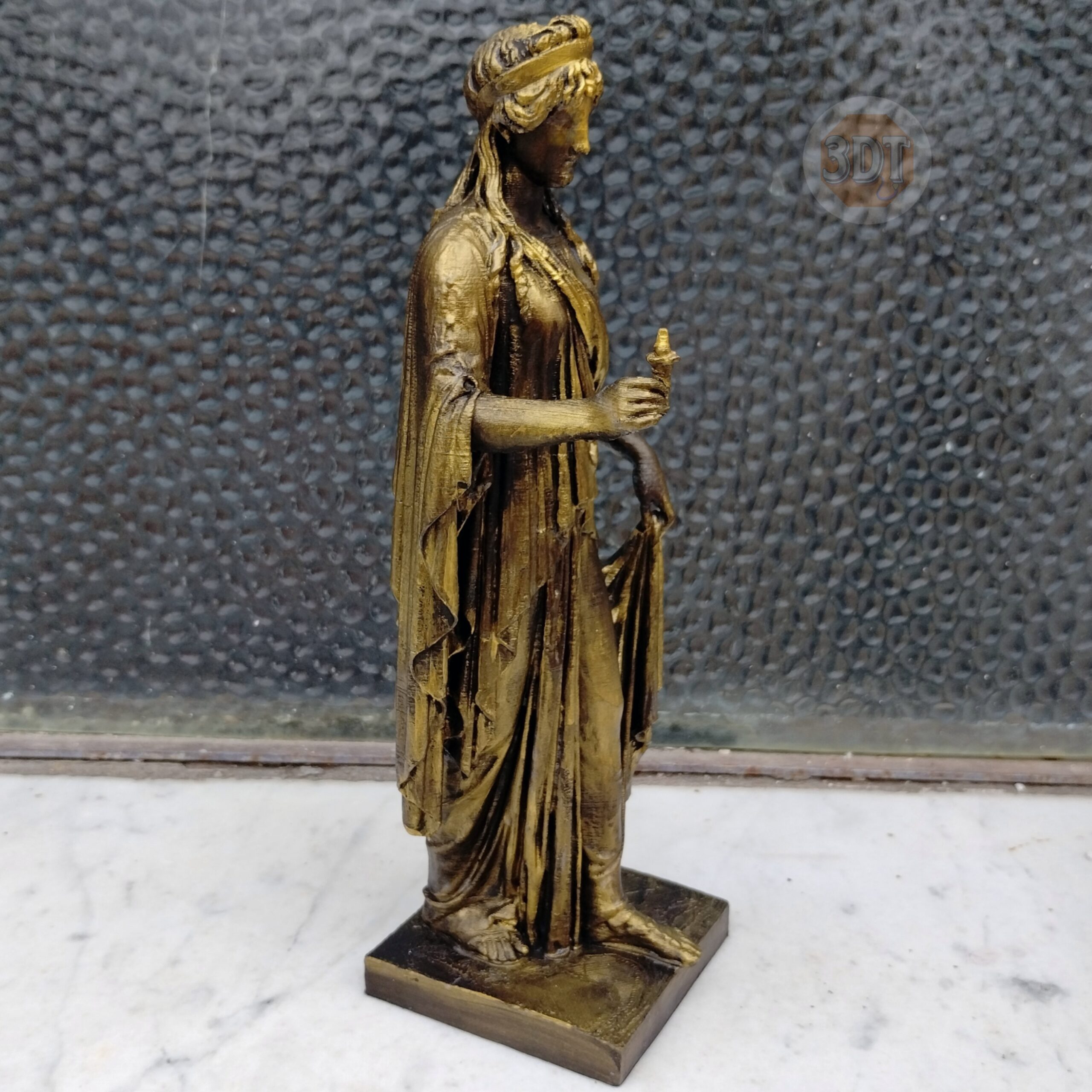 Estatua Diosa De La Esperanza Simil Bronce Clásica Romana 3d - Image 4