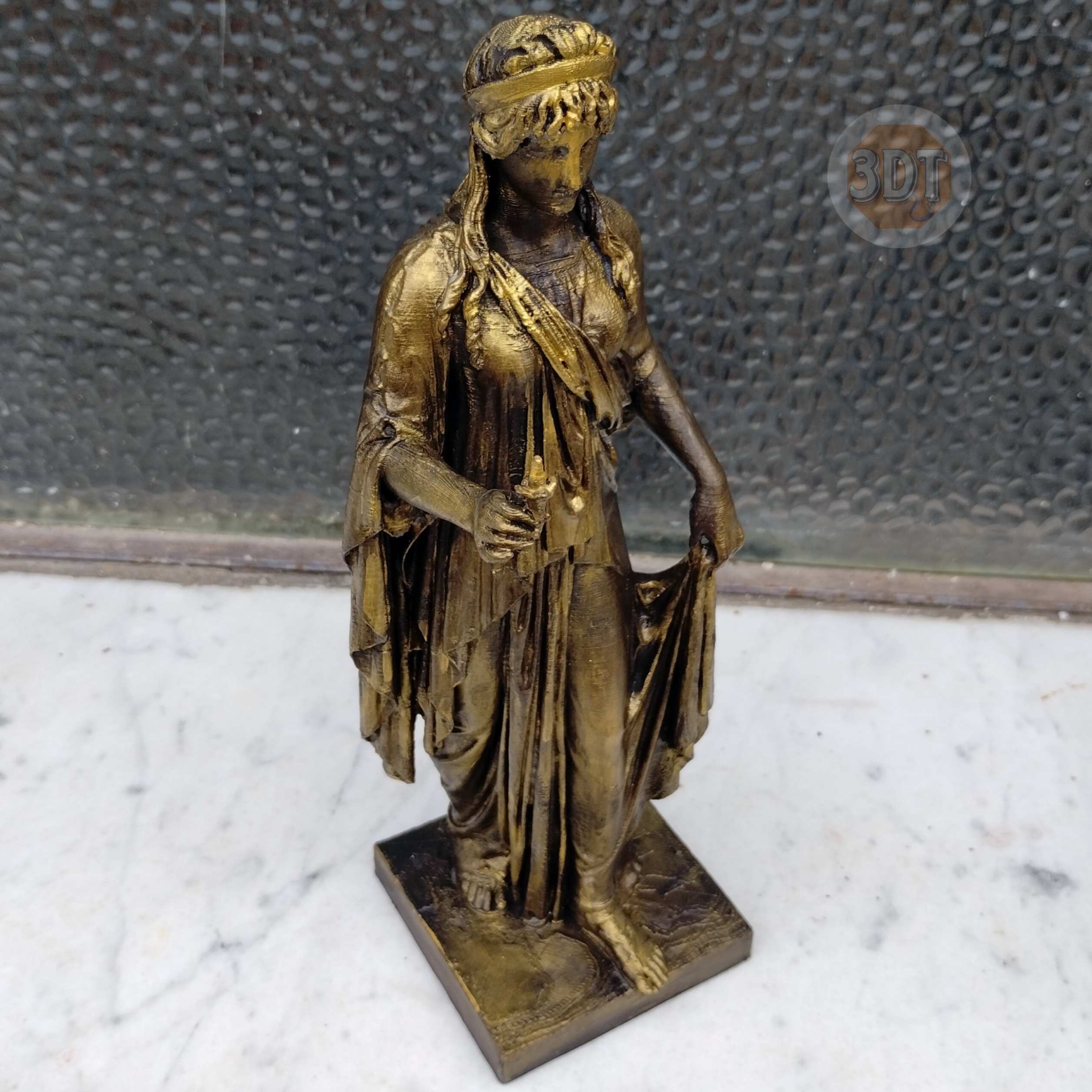 Estatua Diosa De La Esperanza Simil Bronce Clásica Romana 3d - Image 2