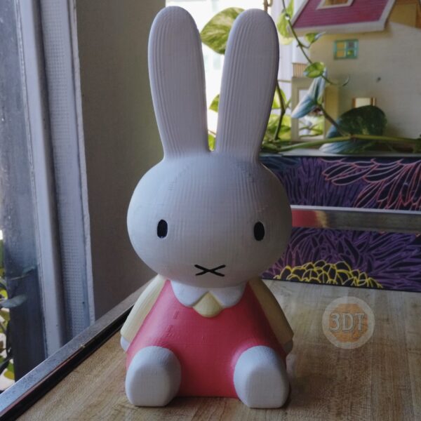 Figura Conejo Miffy Escultura Decorativa Pintada A Mano - Image 4