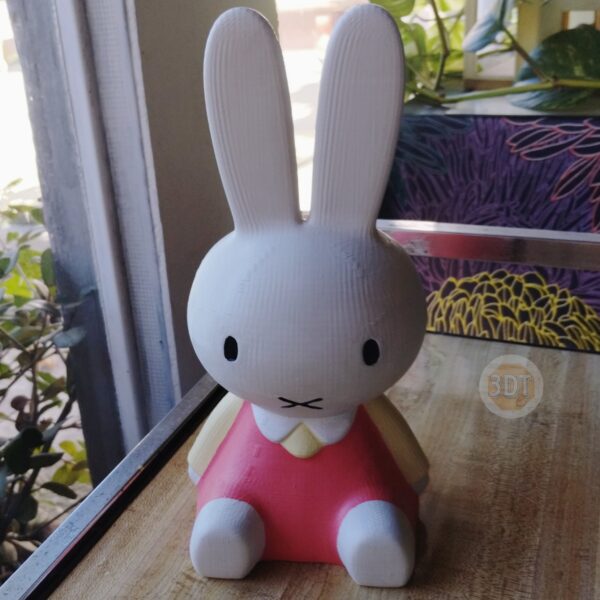 Figura Conejo Miffy Escultura Decorativa Pintada A Mano - Image 2