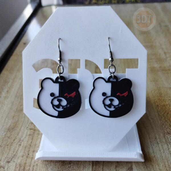 Aritos De Monokuma Dangarompa 3d Aros Colgantes Mujer Hombre - Image 6