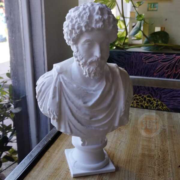 Busto De Marco Aurelio Antiguo Roma Escultura Impresión 3d - Image 5