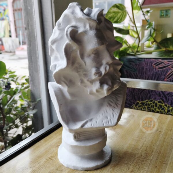 Busto Zeus Dios Griego Escultura Decorativa 25cm 3d Estatua - Image 4