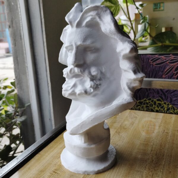 Busto Zeus Dios Griego Escultura Decorativa 25cm 3d Estatua - Image 3