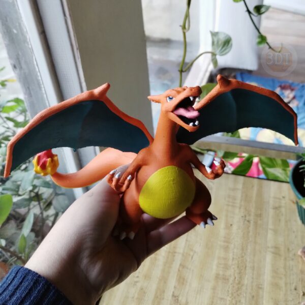 Figura Charizard De Pokémon Primera Generación 3d Pintado - Image 2