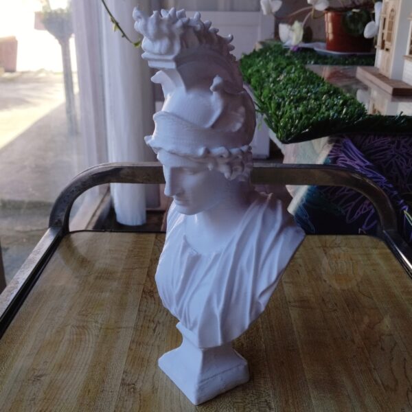 Estatua Clásica Busto La Diosa De La Ciudad De Roma Deco 3d - Image 6