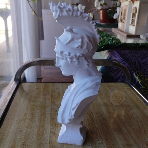 Estatua Clásica Busto La Diosa De La Ciudad De Roma Deco 3d - Image 5