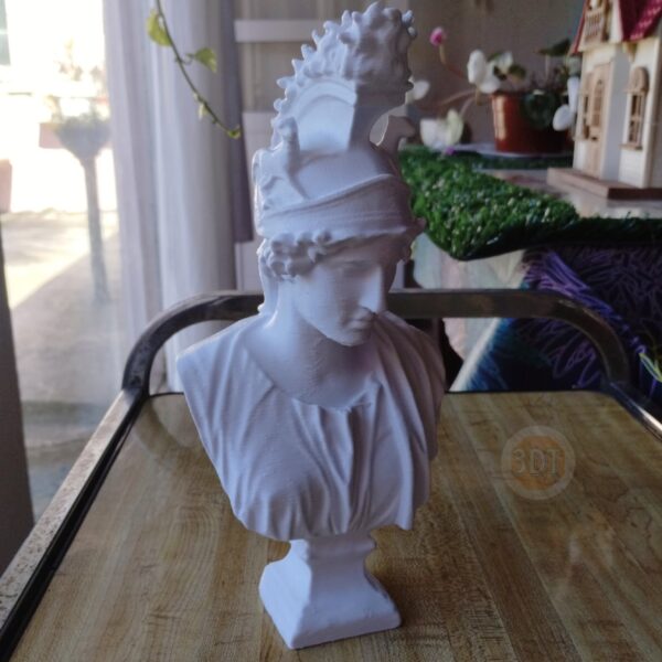 Estatua Clásica Busto La Diosa De La Ciudad De Roma Deco 3d - Image 2