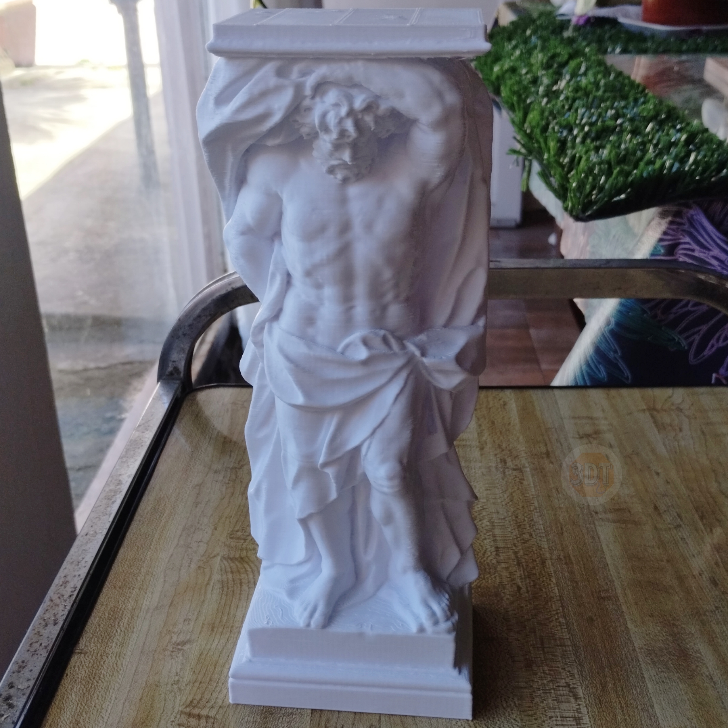 Estatua Figura Del Titan Atlas Escultura Griega Deco 3d - Image 6