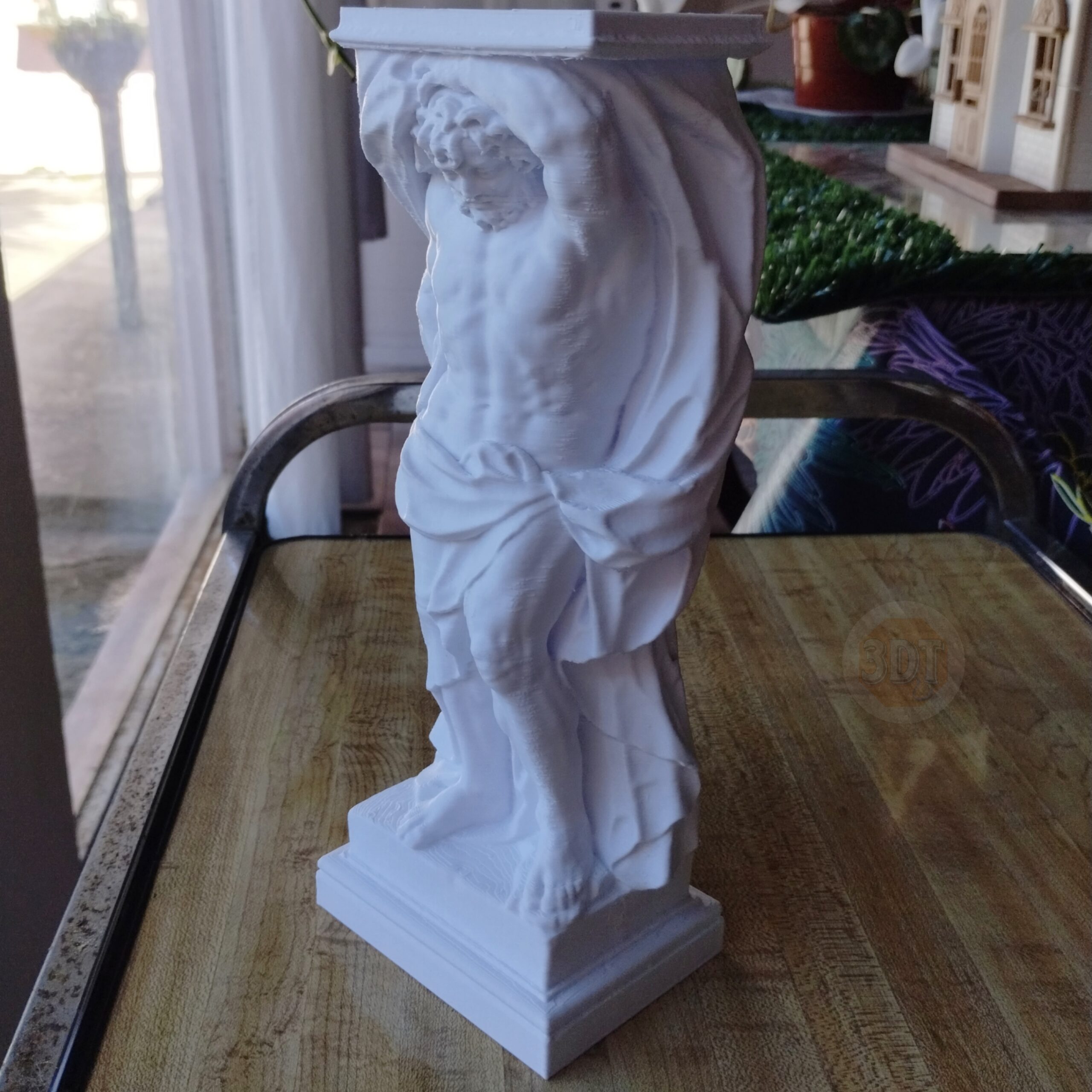 Estatua Figura Del Titan Atlas Escultura Griega Deco 3d - Image 5