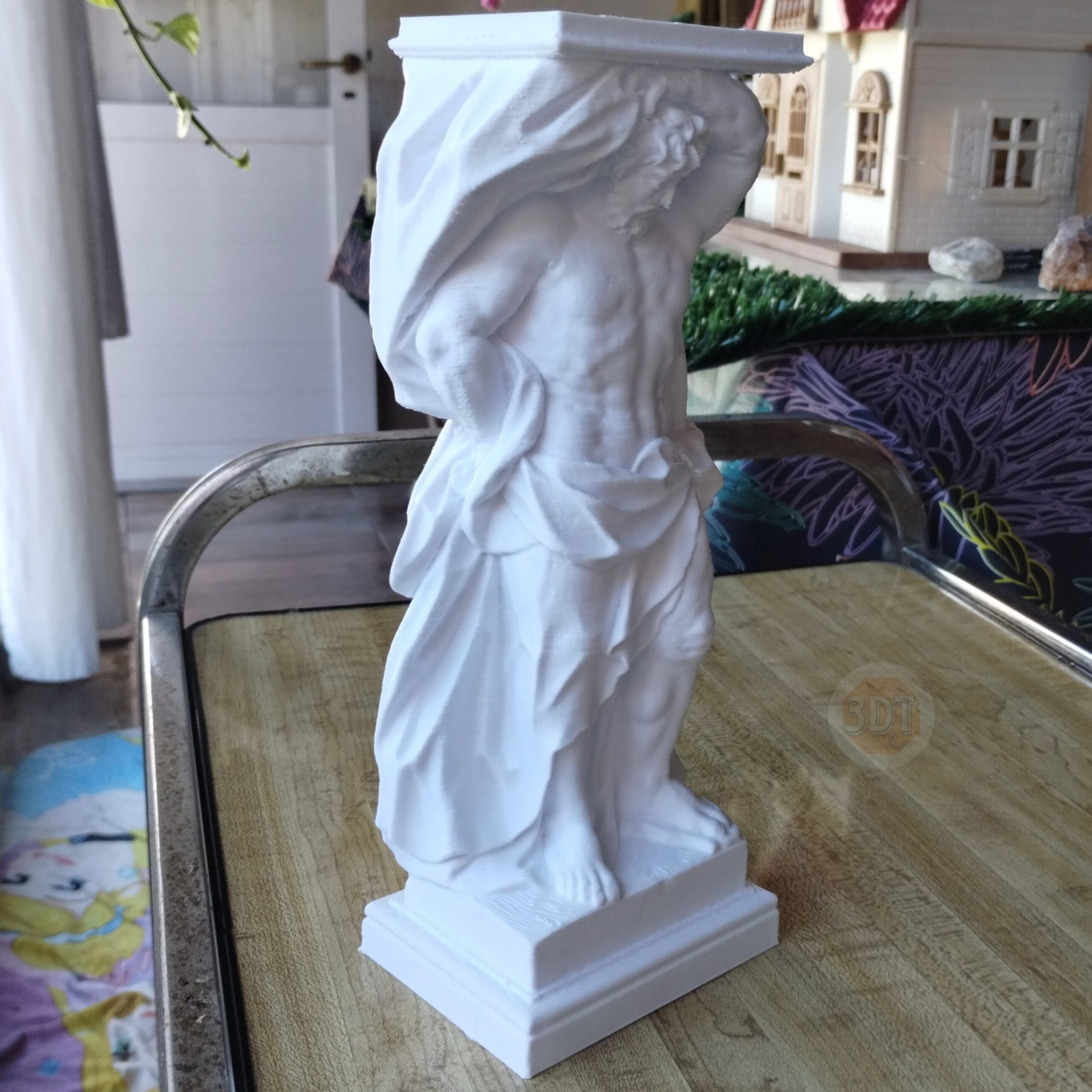 Estatua Figura Del Titan Atlas Escultura Griega Deco 3d - Image 4