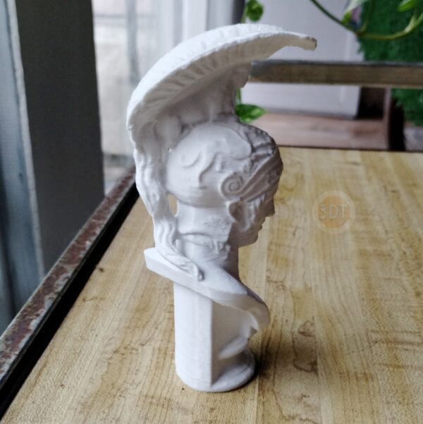 Estatua Griega Busto De Ares 15cm Impresión Decorativo 3d - Image 2