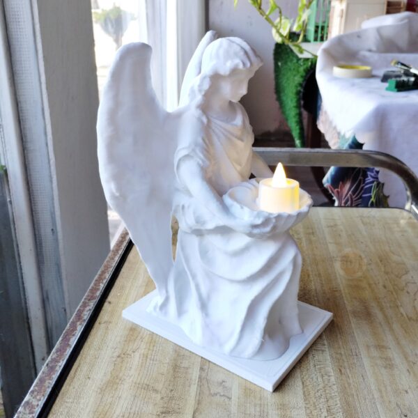 Estatua Ángel De Highgate Portavelas 25cm + Vela Led + Pila - Image 8