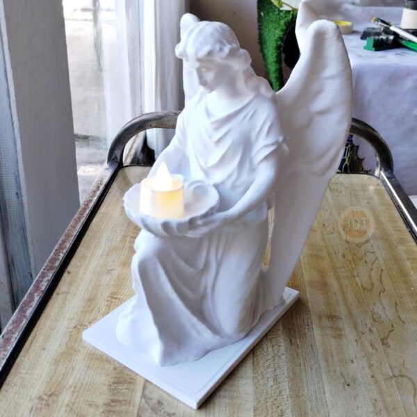 Estatua Ángel De Highgate Portavelas 25cm + Vela Led + Pila - Image 4