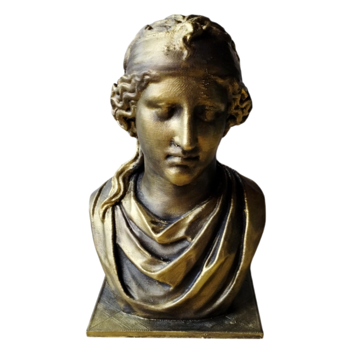 Escultura Busto De Afrodita Simil Bronce Decoración Estatua