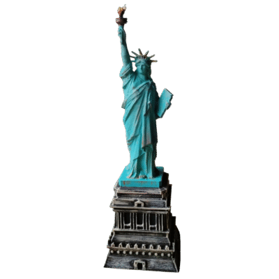 Estatua De La Libertad 3d Pintada A Mano Adornos Decoración