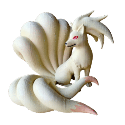 Figura 10cm Ninetales De Pokémon 1ra Generación 3d Pintado