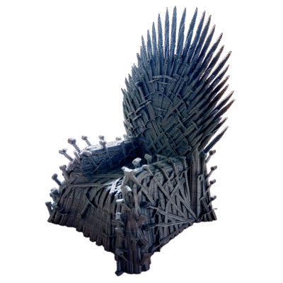 Figura Trono De Hierro Juego De Tronos Iron Throne Got 3d