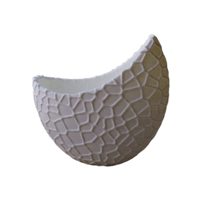 Maceta En Forma De Medialuna Con Textura Moderna Aesthetic