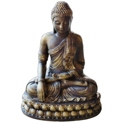 Estatua Buda Sidarta Gautama Tailandia Simil Bronce Figura