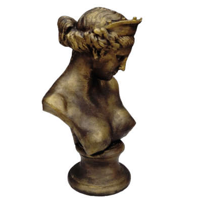 Estatua Venus De Capua Simil Bronce Clásica Romana Busto 3d