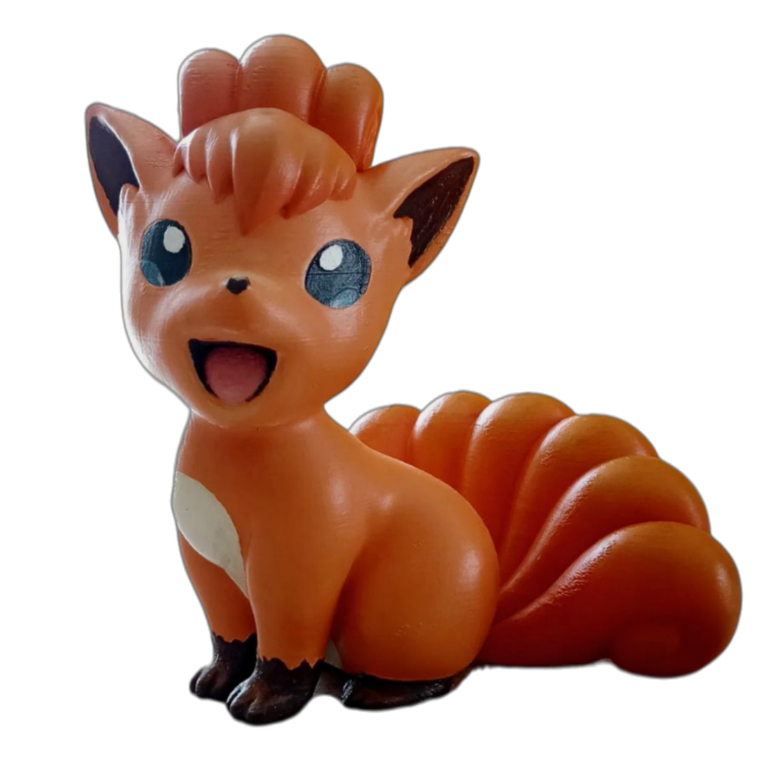 Figura Vulpix De Pokemon Primera Generacion En 3d Pintado