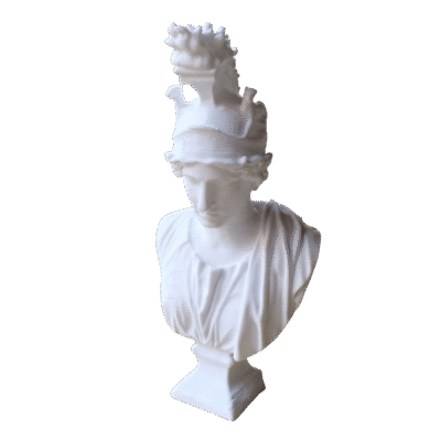 Estatua Busto La Diosa De La Ciudad De Roma 15cm Deco 3d