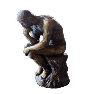 Estatua El Pensador De Rodin Simil Bronce Escultura Clasica