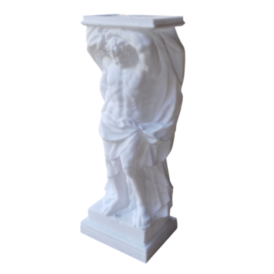 Estatua Figura Del Titan Atlas Escultura Griega 15cm Deco 3d