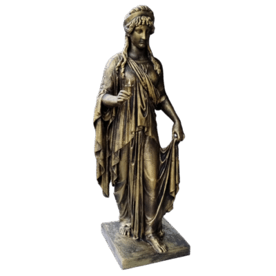 Estatua Clásica Diosa De La Esperanza 60cm Símil Bronce