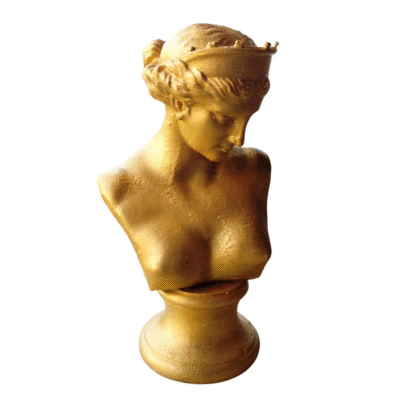 Estatua Venus De Capua Símil Dorada Clásica Romana Busto 3d