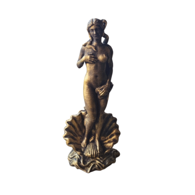 Estatua Inspirada El Nacimiento De Venus Simil Bronce 25cm Símil Bronce