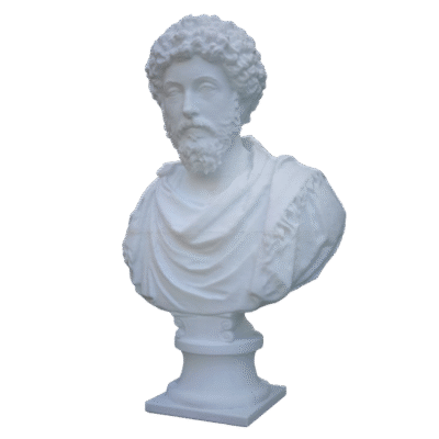 Busto De Marco Aurelio Antiguo Roma 15cm Deco Impreso 3d