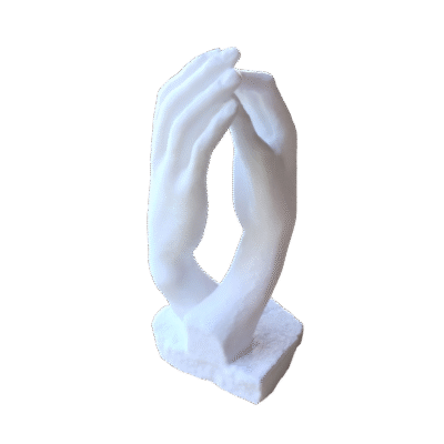 Estatua Manos La Catedral Auguste Rodin 15cm 3d Decoración