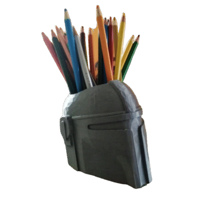 Porta Lápices Mando Mandalorian Star War Lapicero Escritorio
