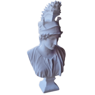 Estatua Clásica Busto La Diosa De La Ciudad De Roma Deco 3d