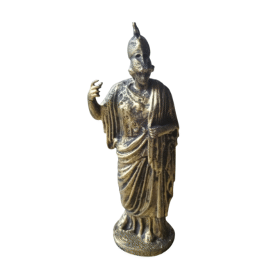 Estatua Diosa Atenea Griega Pintada Símil Bronce 15cm 3d