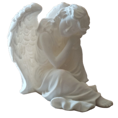 Estatua Angel Descansando Decoración Escultura Clásica 3d