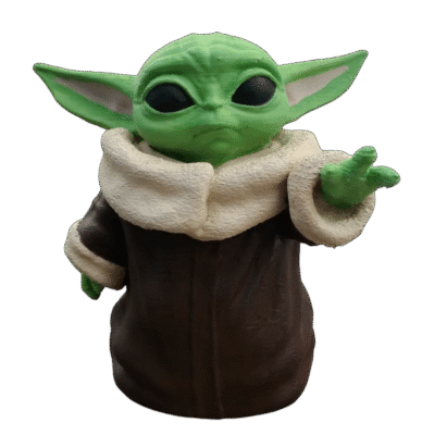 Figura De Baby Yoda Pintada Estatuilla De Grogu Mandalorian