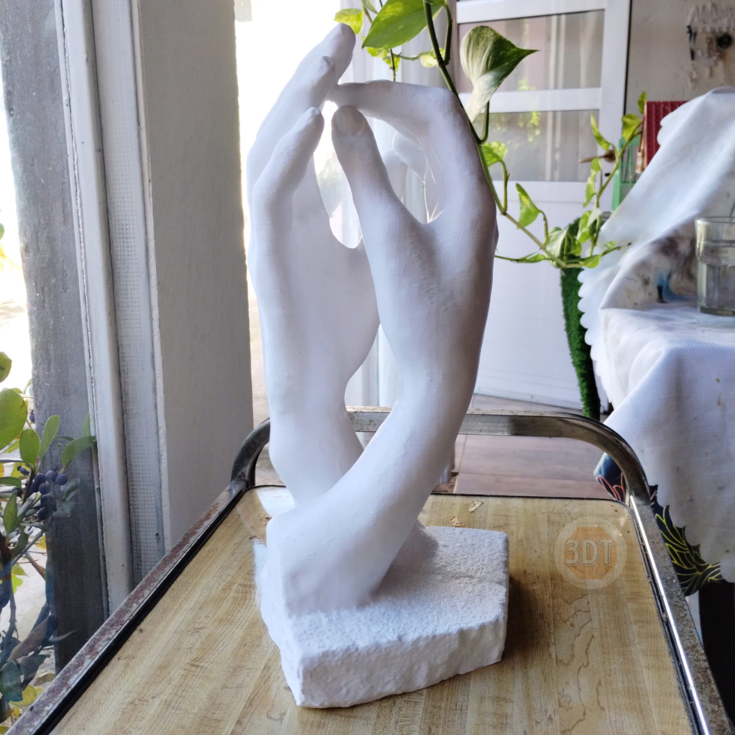 Estatua Manos La Catedral Auguste Rodin 40cm Decoración 3d - Image 2