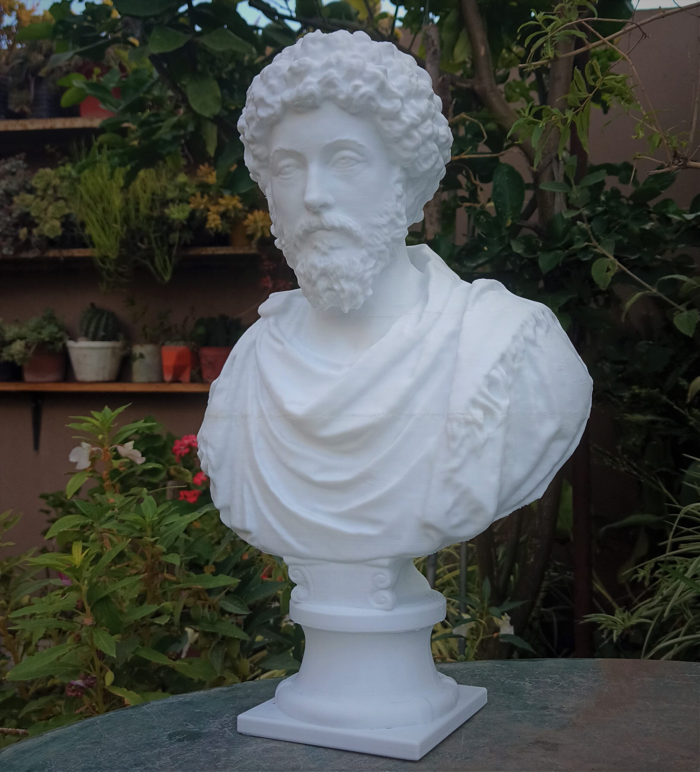 Busto De Marco Aurelio Antiguo Roma Escultura Impresión 3d - Image 2