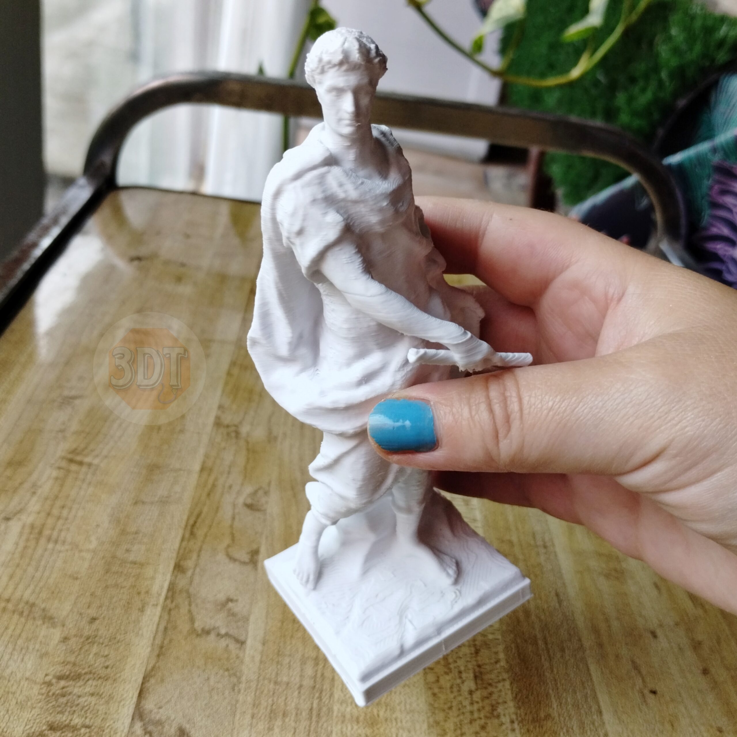 Estatua Figura Julio César Del Louvre 15cm Deco Clásica 3d - Image 3