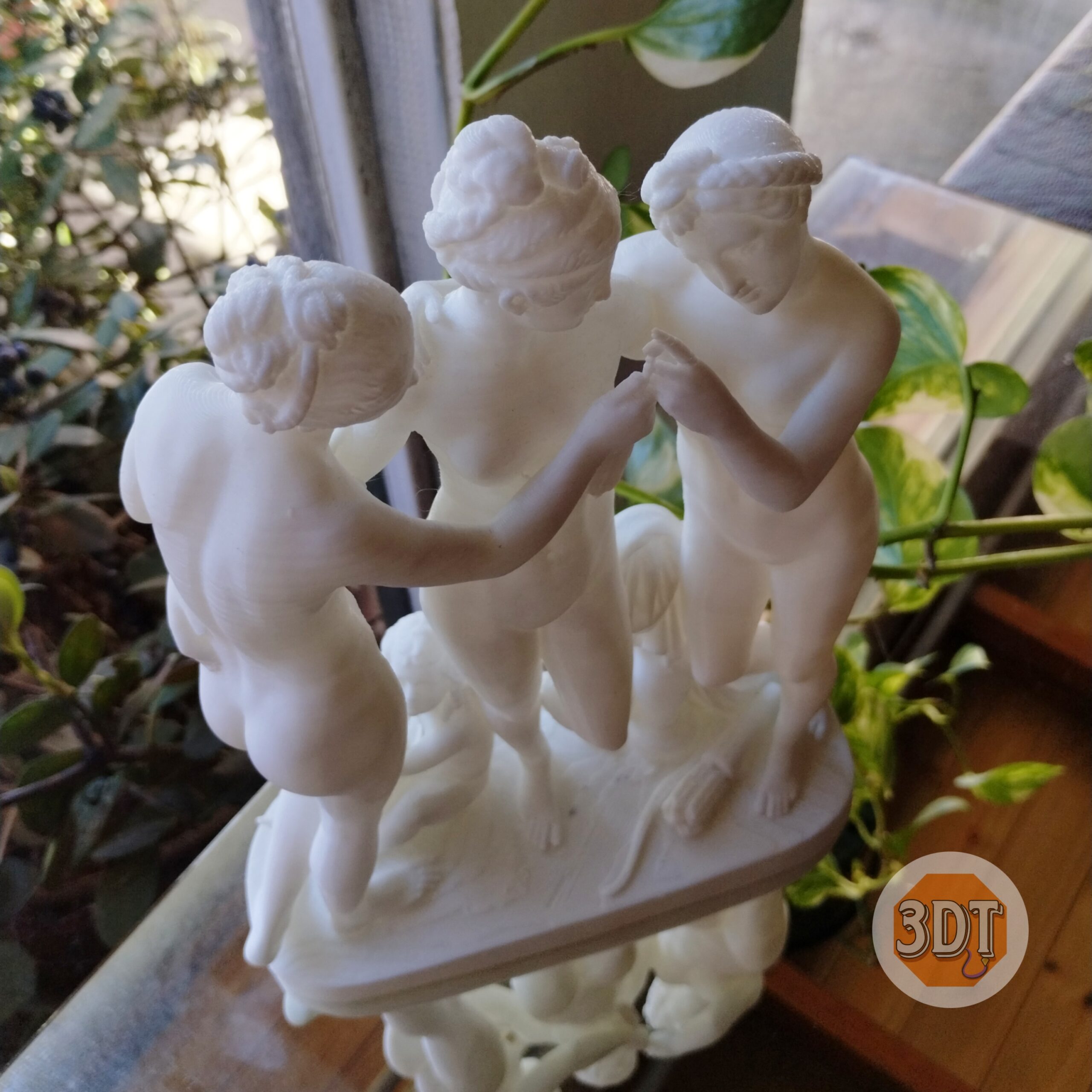 Escultura Las Tres Gracias De Canova Decoración Estatua 3d - Image 3